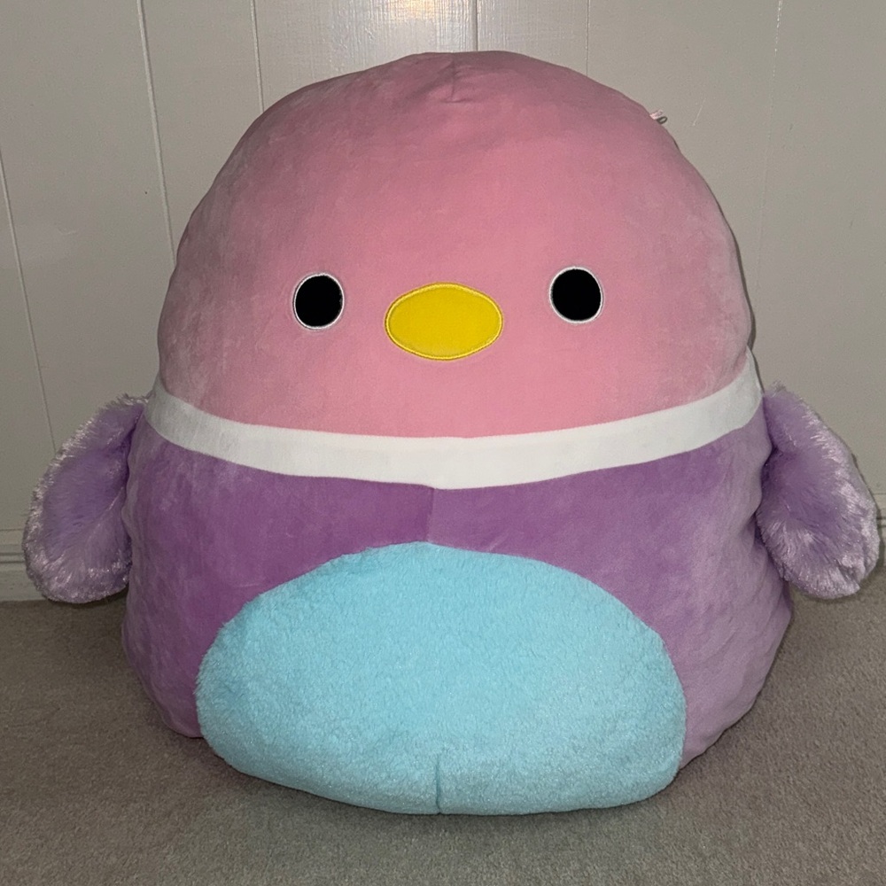 Pink & Purple Duck Squishmallow 24”